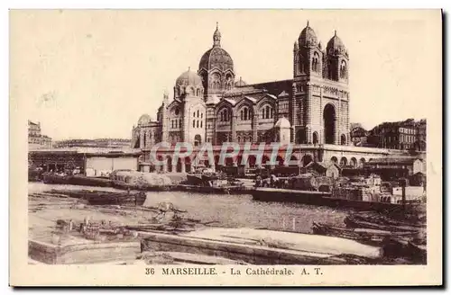 Cartes postales Marseille La cathedrale