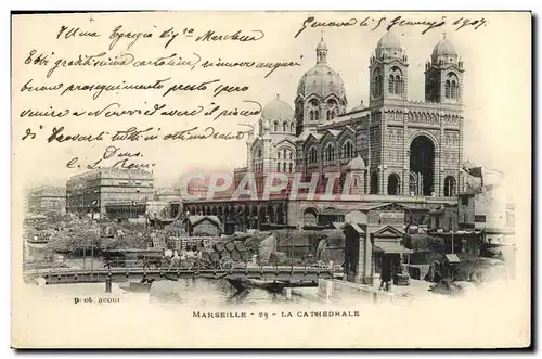 Cartes postales Marseille La Cathedrale