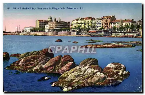 Cartes postales Saint Raphael Vue Vers la Plage de la Reserve