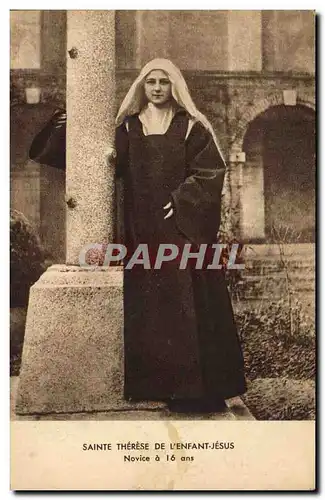 Cartes postales Sainte Therese de l'Enfant Jesus Novice a 16 ans
