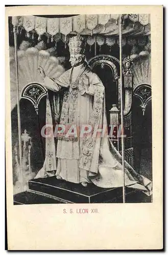 Cartes postales Pape SS Leon XIII