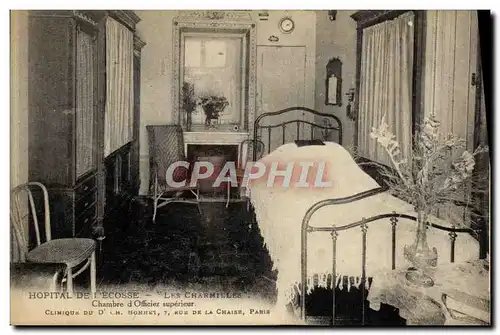 Cartes postales Hopital de l&#39Ecosse Les Charmilles Chambre d&#39officier superieur Clinique Rue de la Chaise