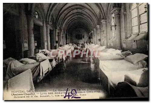 Cartes postales Hopital de l&#39Ecosse La grande salle Grands blesses Clinique du Dr Bonnet Rue de la Chaise Par