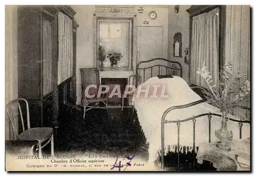 Cartes postales Hopital de l&#39Ecosse Chambre d&#39officier Grands blesses Clinique du Dr Bonnet Rue de la Chai