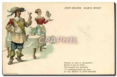 Cartes postales Saint Galmier Source Badoit Mousquetaire