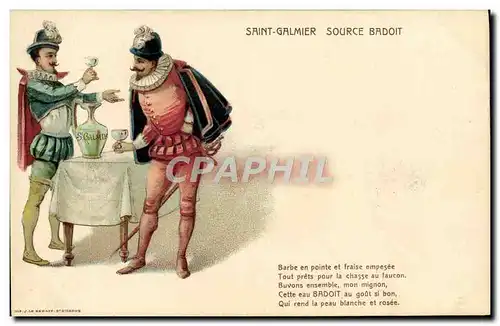 Cartes postales Saint Galmier Source Badoit Chasse au faucoun Rapace