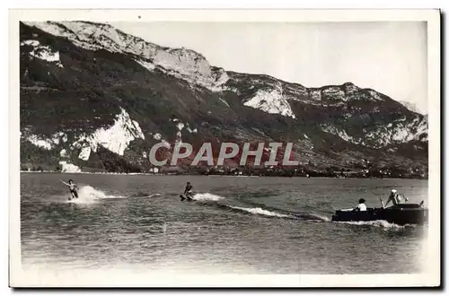 Moderne Karte Lac d&#39Annecy Ski nautique