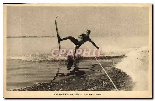 Ansichtskarte AK Evian les Bains Ski nautique