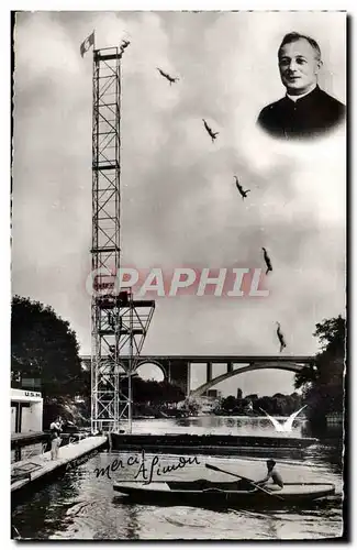 Cartes postales moderne Plongeon de l&#39Abbe Simon 1957 Coupe internationale de nataton Aviron Hors Bord Ski nautique