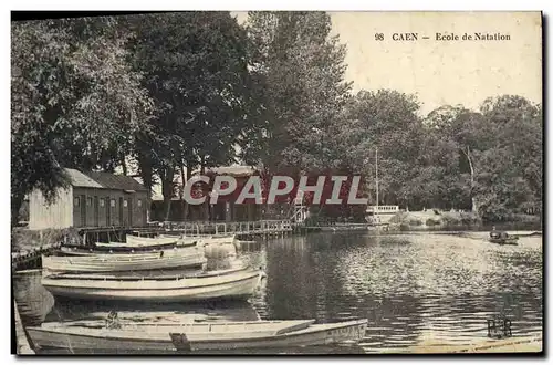 Ansichtskarte AK Caen Ecole de natation