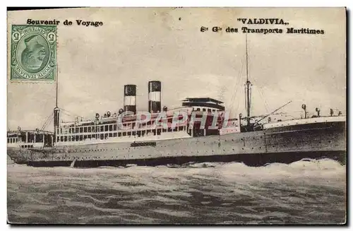 Cartes postales Bateau Paquebot Valdivia Transports maritimes