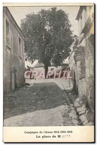 Cartes postales Militaria La place de Moulin