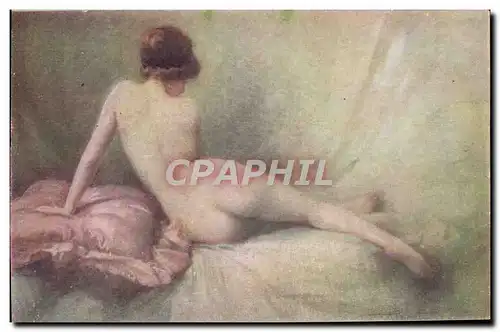 Ansichtskarte AK Fantaisie Illustrateur Penot Le modele Femme nue erotique