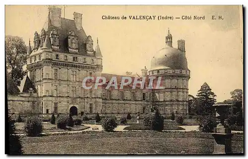 Cartes postales Chateau de Valencay Cote Nord
