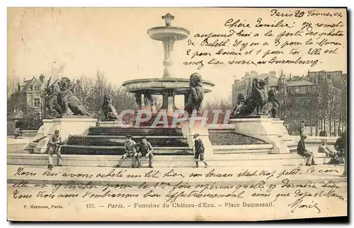 Ansichtskarte AK Paris Fontaine du Chateau d&#39Eau Place Daumesnil