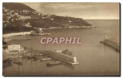 Cartes postales Nice Le Port et le Mont Boron Bateaux