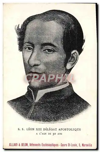 Cartes postales SS Leon XIII Delegation apostolique a l'age de 30 ans