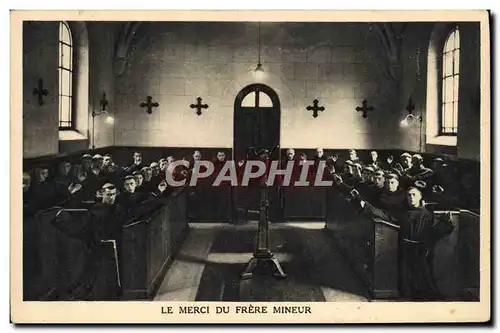 Cartes postales Le merci du Frere Mineur Noviciat Franciscain