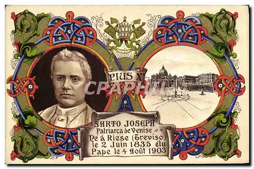 Cartes postales Pape Pius X