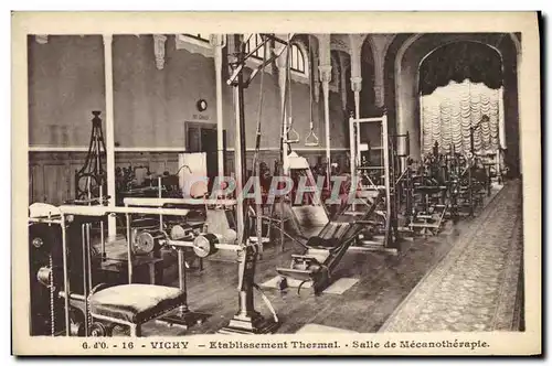 Cartes postales Thermalisme Vichy Etablissement thermal Salle de Mecanotherapie