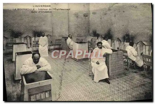 Cartes postales Thermalisme Auvergne La Bourboule Interieur de l&#39etablissement Salle d&#39inhalation