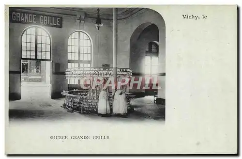 Cartes postales Thermalisme vichy Source Grande grille