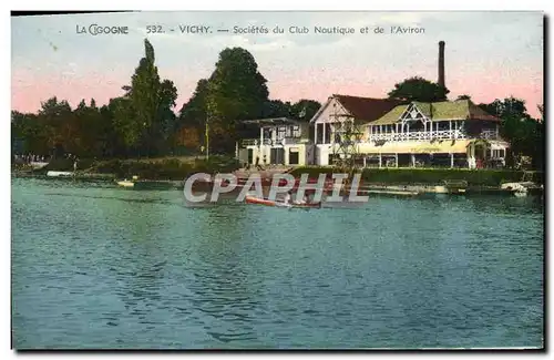 Cartes postales Vichy Societes du club nautique et de l&#39aviron