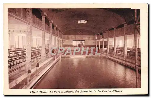 Cartes postales Toulouse Le parc municipal des sports La piscine d&#39hiver Natation