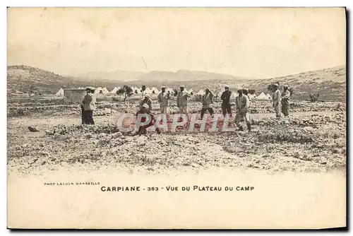 Ansichtskarte AK Boxe Carpiane Vue du plateau du camp