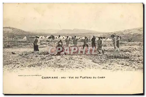 Cartes postales Boxe Carpiane Vue du plateau du camp