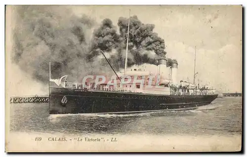 Ansichtskarte AK Bateau Paquebot Calais Le Victoria