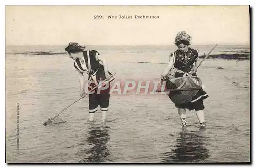 Cartes postales Femme Maillot de bains Nos jolies pecheuses Peche Pecheur