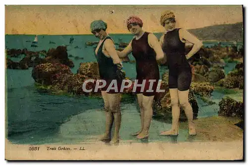 Cartes postales Femme Maillot de bains Femmes Trois Graces