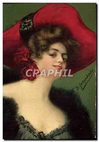 Cartes postales Fantaisie Illustrateur Femme