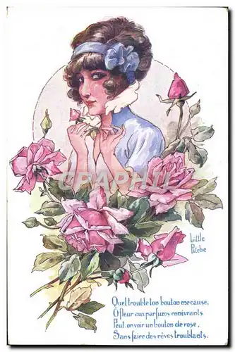 Cartes postales Fantaisie Illustrateur Little Pitche Femme