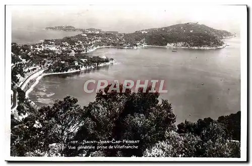 Cartes postales Saint Jean Cap Ferrat Vue Generale Prise de Villefranche