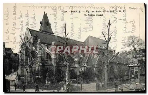 Cartes postales Paris Eglise Saint Medard