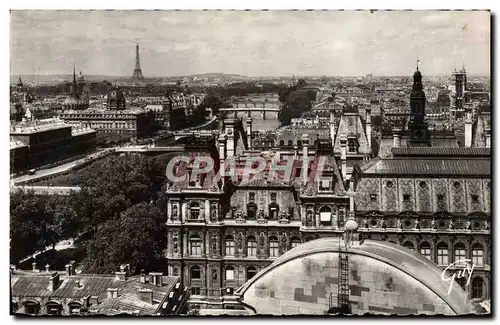 Moderne Karte Paris Perspective des 7 ponts