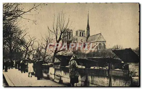 Cartes postales Paris Notre Dame Les bouquinistes sur les quais de la Seine