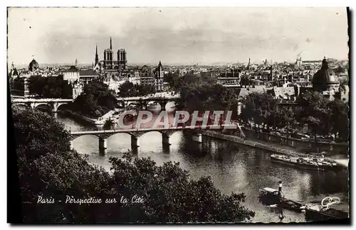 Cartes postales moderne Paris Perspective sur la Cite