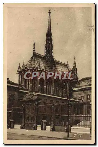 Cartes postales Paris La Sainte Chapelle et la grille du palais de justice