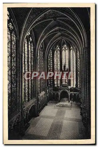 Cartes postales Paris La Sainte Chapelle haute La nef