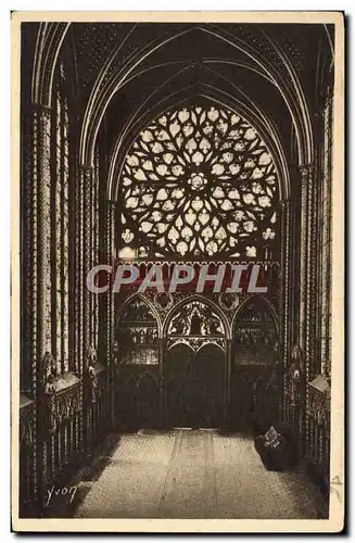 Cartes postales Paris La Sainte Chapelle Grande Rose