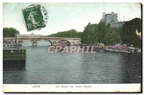 Ansichtskarte AK Paris La Seine au pont Royal