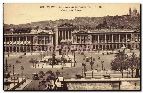 Cartes postales Paris La Place de la Cocorde