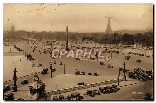 Ansichtskarte AK Paris Place de la Concorde Tour Eiffel