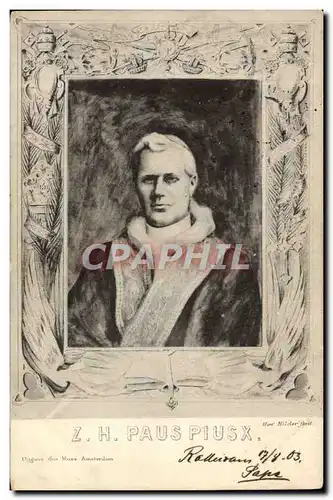 Cartes postales Pape Paus Pius X