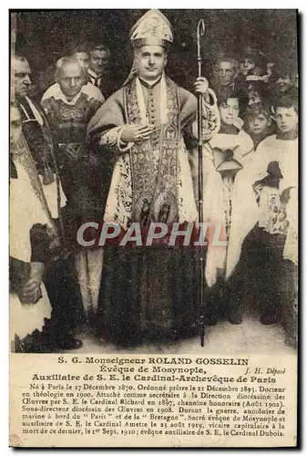 Cartes postales SG Monseigneur Roland Gosselin Eveque de Mosynopie