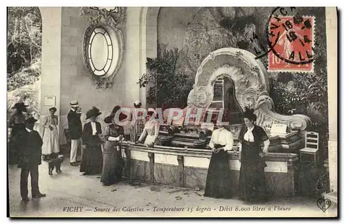 Cartes postales Thermalisme Vichy Source des Celestins