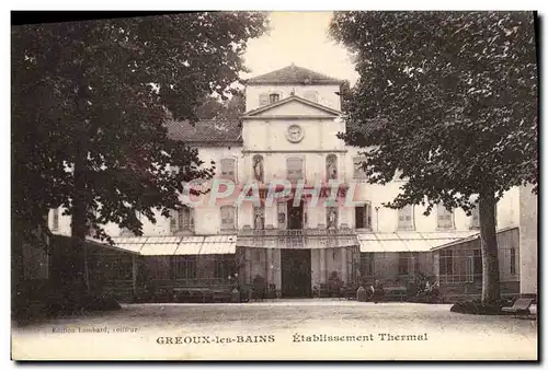 Cartes postales Thermalisme Greoux les Bains